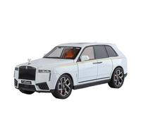 Macchinine in Metallo Pressofuso Modello Di Auto In Lega Rolls Royce Cullinan SUV 2025 In Scala 1/24 Con Simulazione Di Luci E Suoni Ornamento Pressofuso Fan Sport Motoristici Corsa(White)