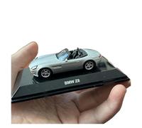 Macchinine in Metallo Pressofuso Modello Di Auto In Lega Sportiva In Scala 1:64 Per BMW Z8 Decappottabile Decorazione In Metallo Per Armadietto Per Vino Fan Sport Motoristici Corsa(Silver)