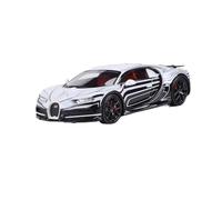 Macchinine in Metallo Pressofuso Modello Di Auto In Resina Bugatti Veyron Ceramic Dragon Chiron In Scala 1:64 Collezione Di Modelli Di Veicoli Rari Fan Sport Motoristici Corsa(Black)