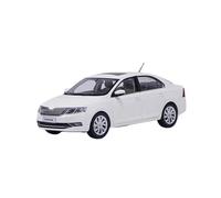 Macchinine in Metallo Pressofuso Modello Di Auto In Scala 1:18 Per Skoda Rapid 2018 In Lega Giocattolo Di Simulazione Di Decorazioni In Metallo Statico Fan Sport Motoristici Corsa(White)