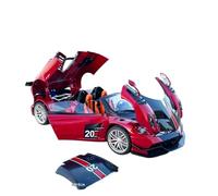 Macchinine in Metallo Pressofuso Modello Di Auto Sportiva In Lega Pagani Huaya In Scala 1/18 Con Suono E Luci Può Essere Fatto Scorrere Fan Sport Motoristici Corsa(Red)