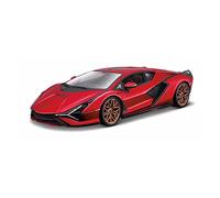 Macchinine in Metallo Pressofuso Per Lamborghini Sian FKP 37 1 24 Red Sports Car Static Die Cast Veicoli Da Collezione Model Car Toys Fan Sport Motoristici Corsa