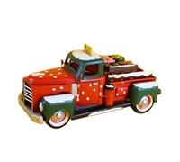 Macchinine in Metallo Pressofuso Per Modelli Di Auto D'epoca In Ferro Ornamenti Auto D'epoca Regali Di Natale Pittura Natalizia Artigianato Per La Casa Fan Sport Motoristici Corsa(Red B)