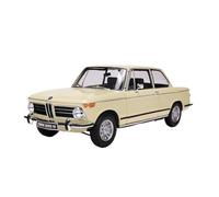 Macchinine in Metallo Pressofuso Simulazione Di Un Modello Di Auto In Lega BMW 2002 Tii In Scala 1:18 Modello Auto Con Porta Completa Surprise Collection Fan Sport Motoristici Corsa(Beige)