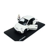 Macchinine in Metallo Pressofuso Veicolo Espositivo Pressofuso In Scala 1:18 Per Fiat F595 Abarth Bianco Modello In Lega A Doppia Porta Esposizione Fan Sport Motoristici Corsa