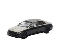 Macchinine Mini Auto 1:64 Per Benz S680 Classe S Dark Night 2023 Berlina Simulazione Modello Di Auto In Lega Decorazione Ornamenti Macchinine In Metallo(Black and silver)