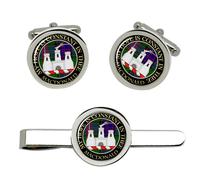 Macdonald of Clanranald Set Gemelli Scozzesi E Ferma Cravatta
