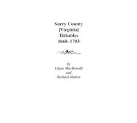MacDonald Surry County [Virginia] Tithables, 1668-1703 (Tascabile)