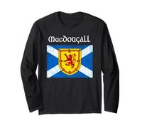 MacDougall, bandiera scozzese con cognome del clan scozzese Maglia a Manica