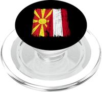 Macedonia del Nord Austria Mezza bandiera Macedone del Nord Austria PopSockets PopGrip per MagSafe