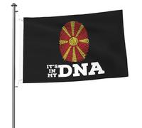 Macedonia del Nord, è in MyFlags per esterni, 2x3 piedi, bandiera bifacciale resistente per casa, cortile, festival, decorazione da giardino, bandiera di benvenuto