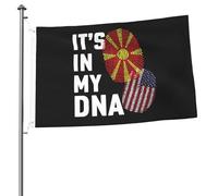 Macedonia del Nord, è in MyFlags per esterni, 2x3 piedi, bandiera bifacciale resistente per casa, cortile, festival, decorazione da giardino, bandiera di benvenuto