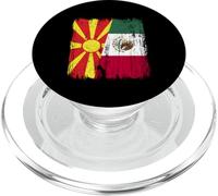 Macedonia del Nord Messico Mezza bandiera Patrimonio messicano macedone PopSockets PopGrip per MagSafe