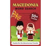 Macedonia Word Search Puzzle Book: Word Searches with Easy to Read Print about Macedonian Travel, Macedonian Cities and More | 6x9 inches, 110 pages | ... Gift for Vacations, Holidays, and Free Time
