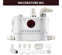 Maceratore WC Trituratore Sanitari Bagno per WC Lavandino Doccia Vasca