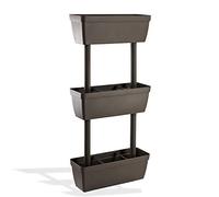 FIORIERA Balconetta Verticale Kit 3 Vasi ORTO Componibile 50x17x100 Cm FIORI