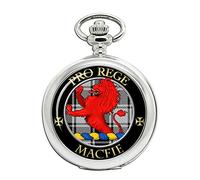 Macfie Antico Clan Scozzese Crest Full Hunter Orologio da Tasca