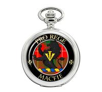 Macfie - Orologio da tasca con stemma del clan scozzese