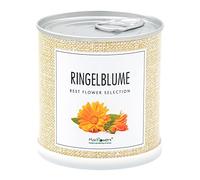 MacFlowers® | Set per la coltivazione di veri calendule | Una varietà con fiori gialli - arancioni | Set regalo sostenibile in scatola di fiori intant gardening