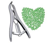 MACGOAL - Attrezzo per la castrazione e 100 Elastici in Gomma per la castrazione, pinze per la castrazione per Capra, Kit di Accessori per Cuccioli e Pecore