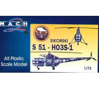 MACH 2 GP011 MODELLO ELICOTTERO SIKORSKY S 51 1/72