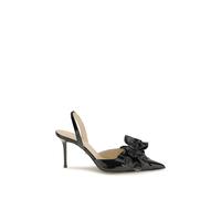 MACH & MACH Black Leather High Heel Pumps - EU38.5/US8.5