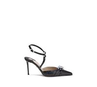 MACH & MACH Black Napa Leather / Calf Bos Taurus High Heel Pumps - EU36.5/US6.5