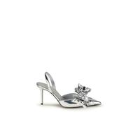 MACH & MACH Silver Leather Pumps - EU36.5/US6.5