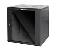 "Mach Power Armadio Rack 19'' con profondit? 60CM, a parete con 4 montanti, laterali removibili, colore Nero, cablaggio strutturato da interno (AR-1566WB) (15 unit?)"
