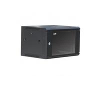Mach Power Armadio Rack 19'' con profondità 45CM, a parete con 4 montanti, laterali removibili, colore Nero (6 unità)