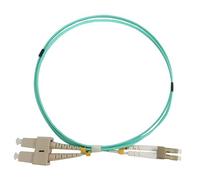 Mach Power Cavo Patch Fibra Ottica SC/LC Duplex MM OM3 50/125 ?m, 1 Metro, Guaina LSZH 2,0 mm per Data Center e Reti 10G/40G/100G (LE-FOP-SCULCUDX503-001)