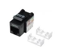 Mach Power Frutto Keystone RJ45 UTP CAT5e, Colore Nero, Modulo Rete per Patch Panel e Placche, Compatibile Standard 110 IDC, Facile da Installare (NW-KU5I-BK)