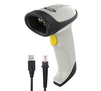 Mach Power Lettore di Codici a Barre cablato USB, Laser Barcode Scanner, Lettura Codici 1D, Plug & Play No Driver, Per PC, Notebook, POS, Windows, Linux, Android, MAC, Velocità e Precisione