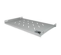 "Mach Power Mensola Rack 19" 1U Ventilata, Acciaio Verniciato Polvere, Portata 45Kg, Profondit? 280mm, Fissaggio 4 punti con profondit? a partire da 450mm,colore Grigio (AR-64FSG)."
