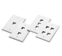 Mach Power NW-FP503-3WH Placche a Muro con 3 Frutti Keystone, Bianco