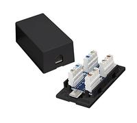 Mach Power NW-PBJU6-BK Box di Giunzione Cat 6 UTP in Plastica, Nero