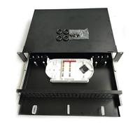 Mach Power Patch Panel Estraibile 2U per Fibra Ottica, Rack 19" 430x300 mm, Vassoio in Metallo Compatibile SC/LC/ST (LE-FPP-DR2U-1)