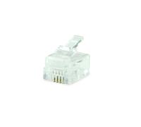 MACH POWER CONNETTORE PLUG TELEFONICO RJ11 6P4C (CONF. 50PZ) (CV-LAN-054)**PUOI PAGARE ANCHE ALLA CONSEGNA!!!**