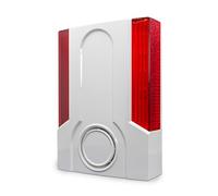 Mach Power Sirena da Esterno Wireless 868MHz con Lampeggiatore e Allarme 100dB, Anti-Manomissione, Compatibile fino a 16 Dispositivi (AS-WSSO-025)