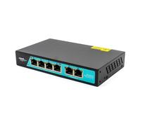 "Mach Power Switch PoE 4 Porte Fast + 2 Uplink, Fino a 250m, VLAN, 60W Budget Totale, Plug & Play, per Videosorveglianza e Access Point (SW-UF4P2LV-056)"