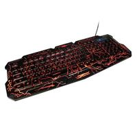 Mach Power Tastiera Gaming USB 104 Tasti Retroilluminata RGB, Layout USA, Tasti Multifunzione, Impermeabile, Ergonomica, Controllo Volume (IT-GMUK06)