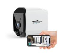 "Mach Power Videocamera Wi-Fi a batteria, Compatibile con Alexa e Google Home 2MP, Controllabile da Smartphone, microfono e altoparlante integrati (SM-BCW2M-001)"