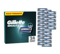 Mach3 Base 24 Lamette Di Ricambio Per Rasoio Barba Mach 3 Con Striscia