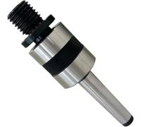 MachEl Centro girevole MT2 per la lavorazione del legno con adattatore mandrino contropunta live - Adatto a filettatura 1" x 8 TPI, montaggio conico Morse per tornio - Accessorio per utensili per