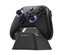 Machenike G3V2PE Controller Bluetooth per PC/Switch/iOS/Android - Joystick e Grilletti a Effetto Hall, RGB, Pulsanti Rimappabili, Batteria da 1000mAh con Dock di Ricarica 1000Hz Respuesta, Nero