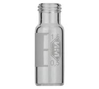 Macherey & Nagel ML-1728 - Confezione da 100 bottiglie filettate in vetro, con fondo piatto, N 9, trasparente, capacità 1,5 ml, diametro 11,6 mm, altezza 32,0 mm
