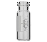 Macherey & Nagel ML-1824 - Bottiglia ad anello in vetro, N 11, con fondi, fondo piatto, trasparente, capacità 1,5 ml, diametro 11,6 mm, altezza 32 mm, 100 pezzi