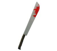 Machete Giocattolo 74 cm con Sangue Finto Accessorio Costume Halloween Horror