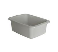 Machiavelli catino rettangolare grigio. Bacinella in plastica di capacità 10L. Vaschetta multiuso misure 42 x 31 x 15,5 cm