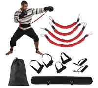 Machify 12 fasce di resistenza per esercizi da boxe, include polsini, cavigliere, cintura, kit di allenamento per arti marziali da 6,8 kg, ideale per velocità esplosiva e agilità